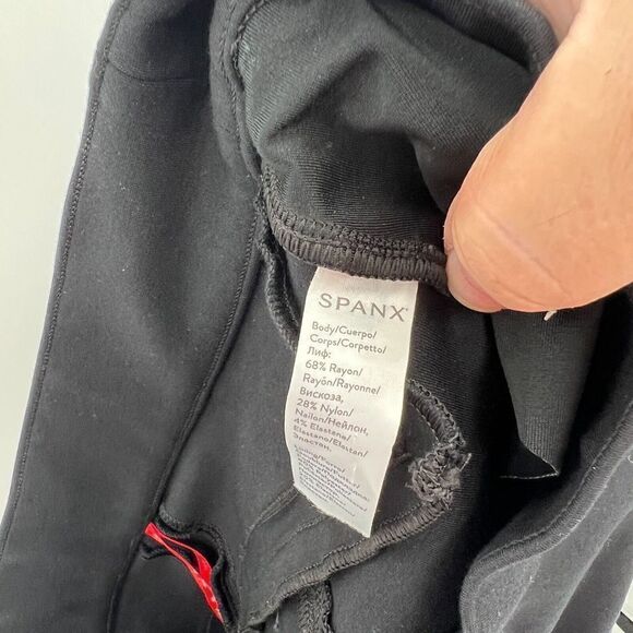 Spanx Women's Size Small Black Perfect Seamed Back Skinny Ponte Knit Pants - Picture 12 of 15